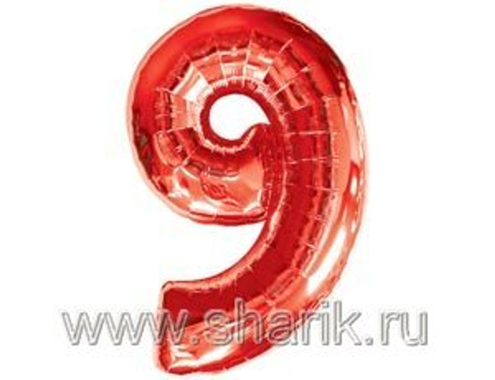А ЦИФРА 9 Красный