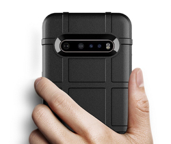Чехол черного цвета на телефона LG V60 ThinQ, высокие защитные и противоударные свойства, серия Armor от Caseport