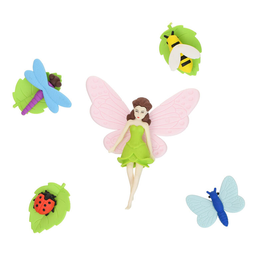 Ластик Qihao, фигурный, разборный, серия "Фея", по 5-7 шт в наборе