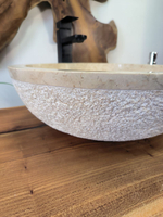 Раковина из мрамора Bowl Cream Dotted BM-65732 45х45х15 из натурального камня