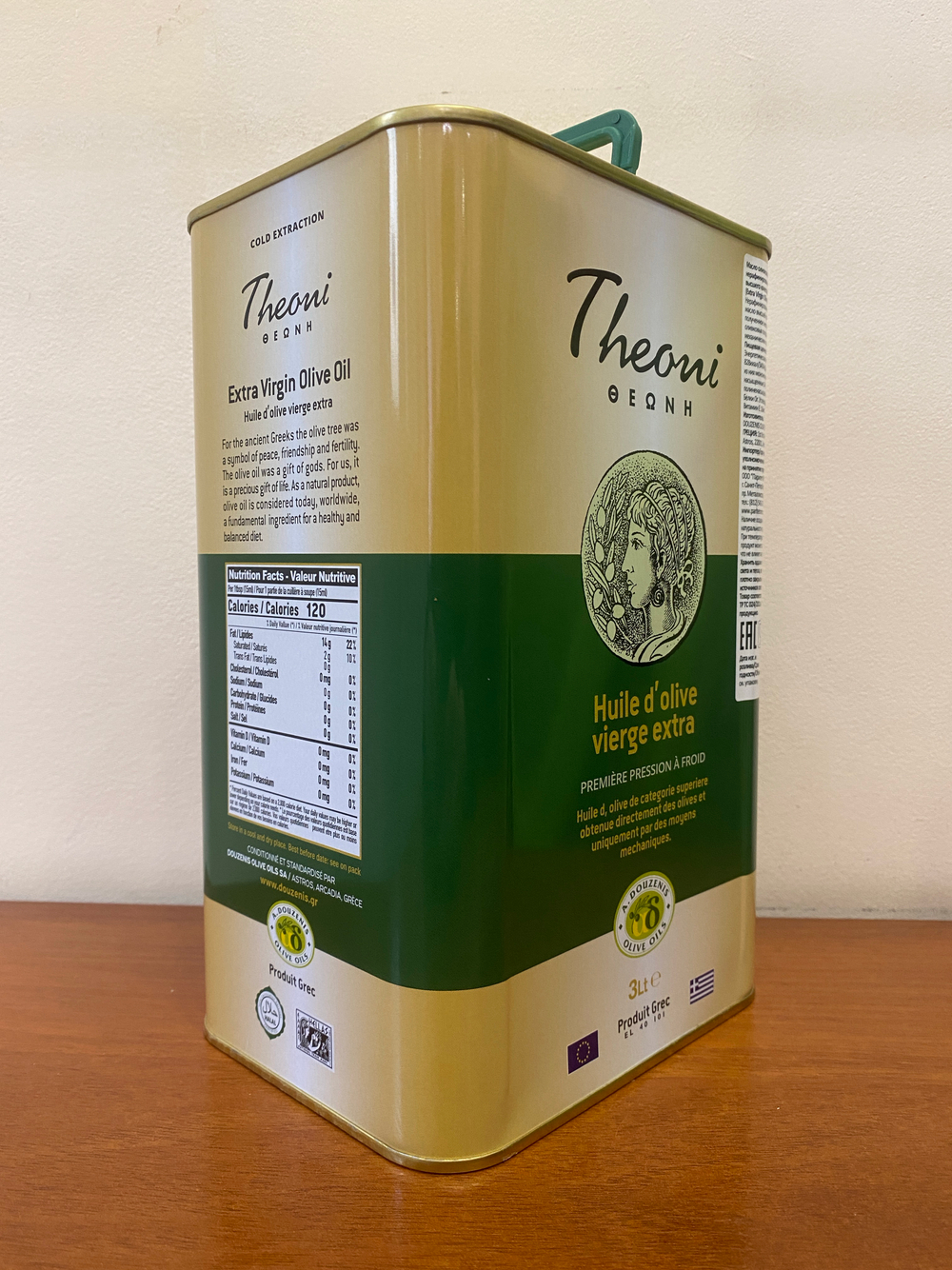 Оливковое масло Theoni, ж/б, Греция