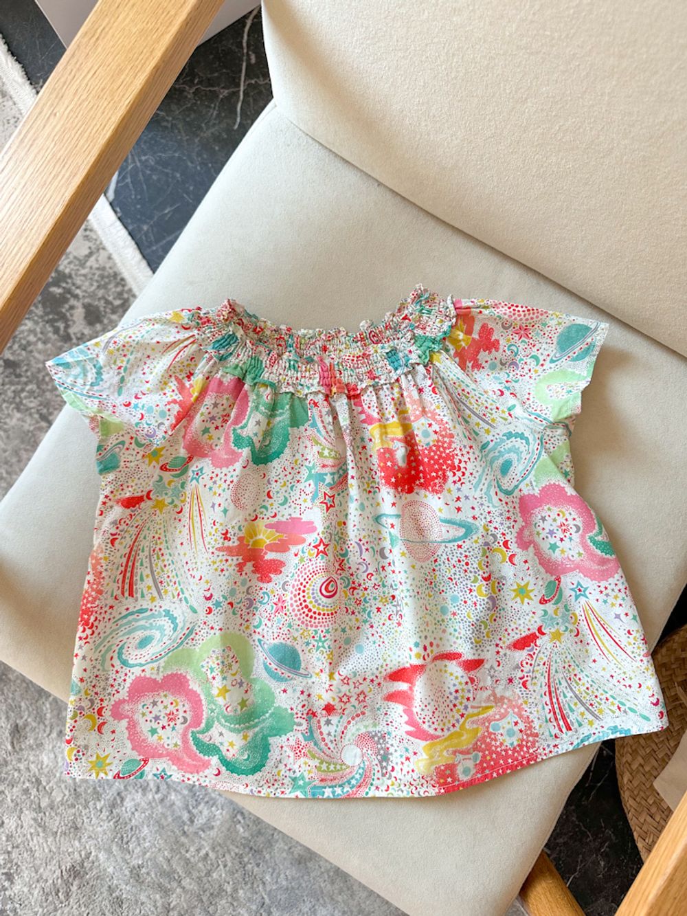 Хлопковая блузка Bonpoint, 104