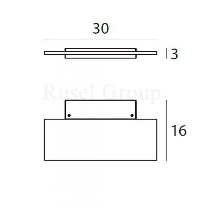 Настенный светильник Linea Light Dublight LED 7486