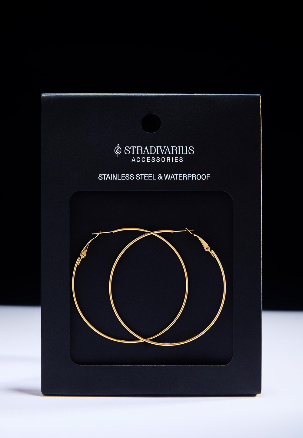 STRADIVARIUS Водонепроницаемые серьги-кольца, желтый