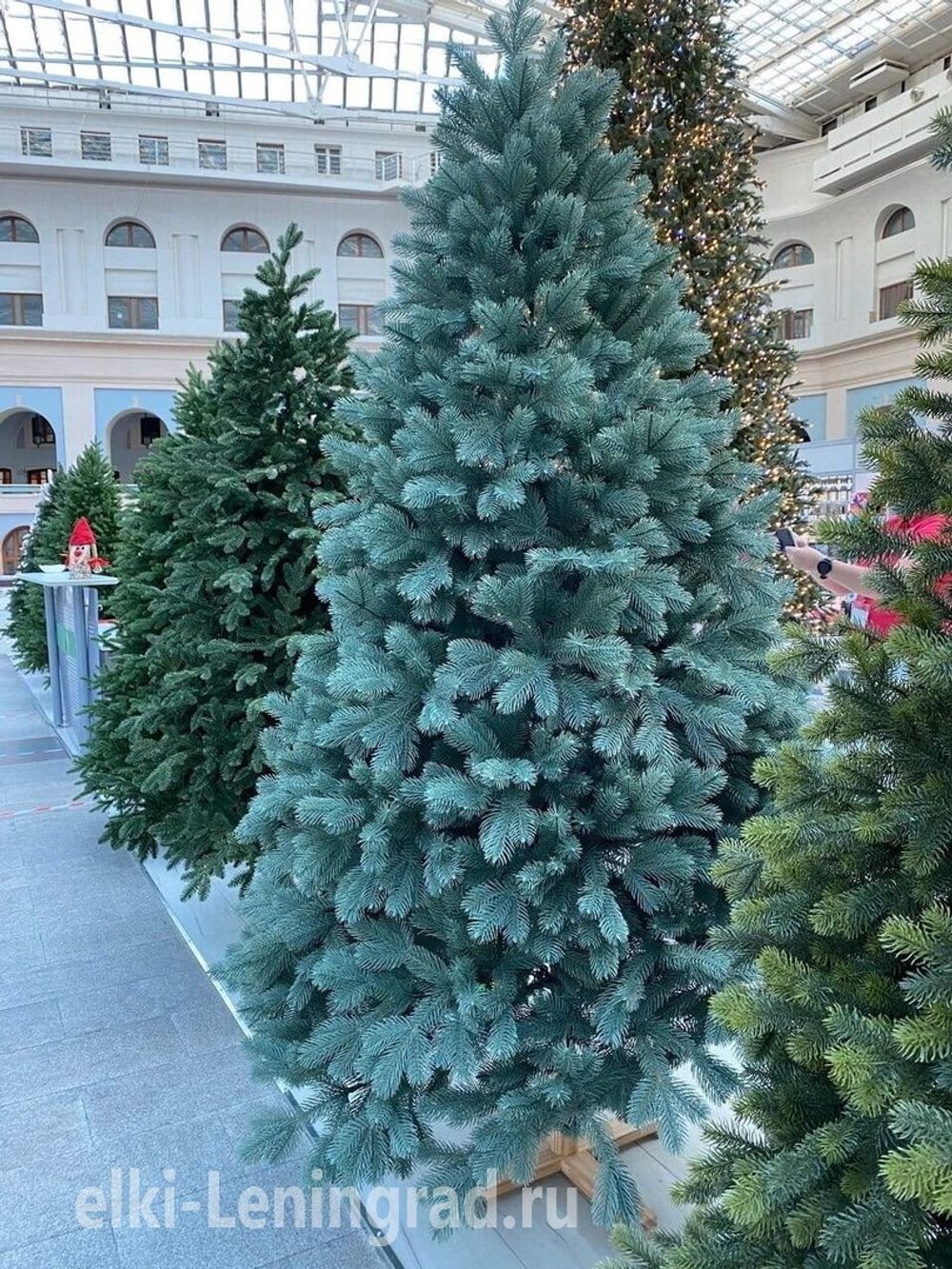 Ель голубая искусственная «Бордо» (Литая хвоя) 180 см / 1.8 м