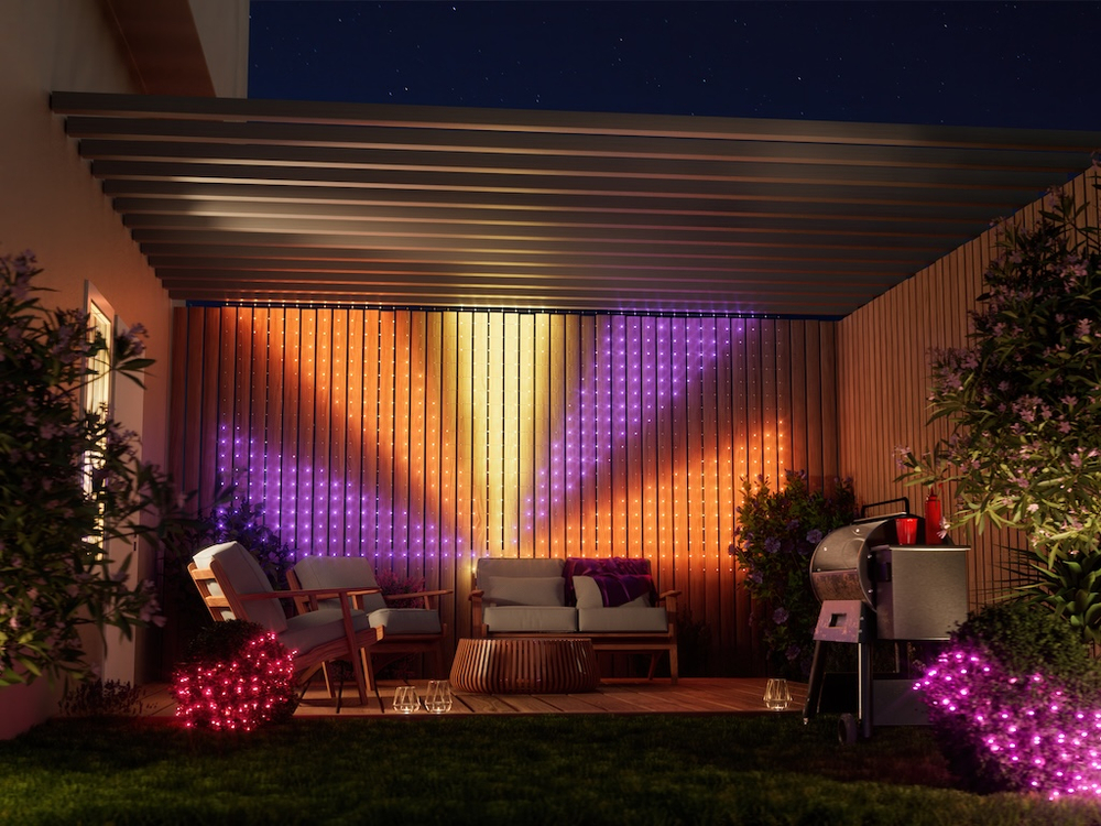 Twinkly сеть на живую изгородь - 260 диодов RGB в форме шара, 1.2 x 1.9 m, прозрачный провод