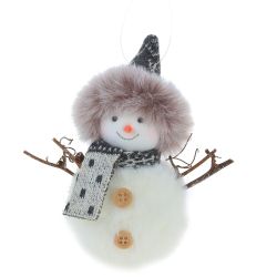 GAEM Изделие декоративное подвесное "Снеговик", L11,5 W6 H13 см, 2в.