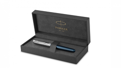 Ручка-роллер Parker Sonnet Premium Refresh BLUE CT, стержень: F, цвет чернил: black, в подарочной упаковке