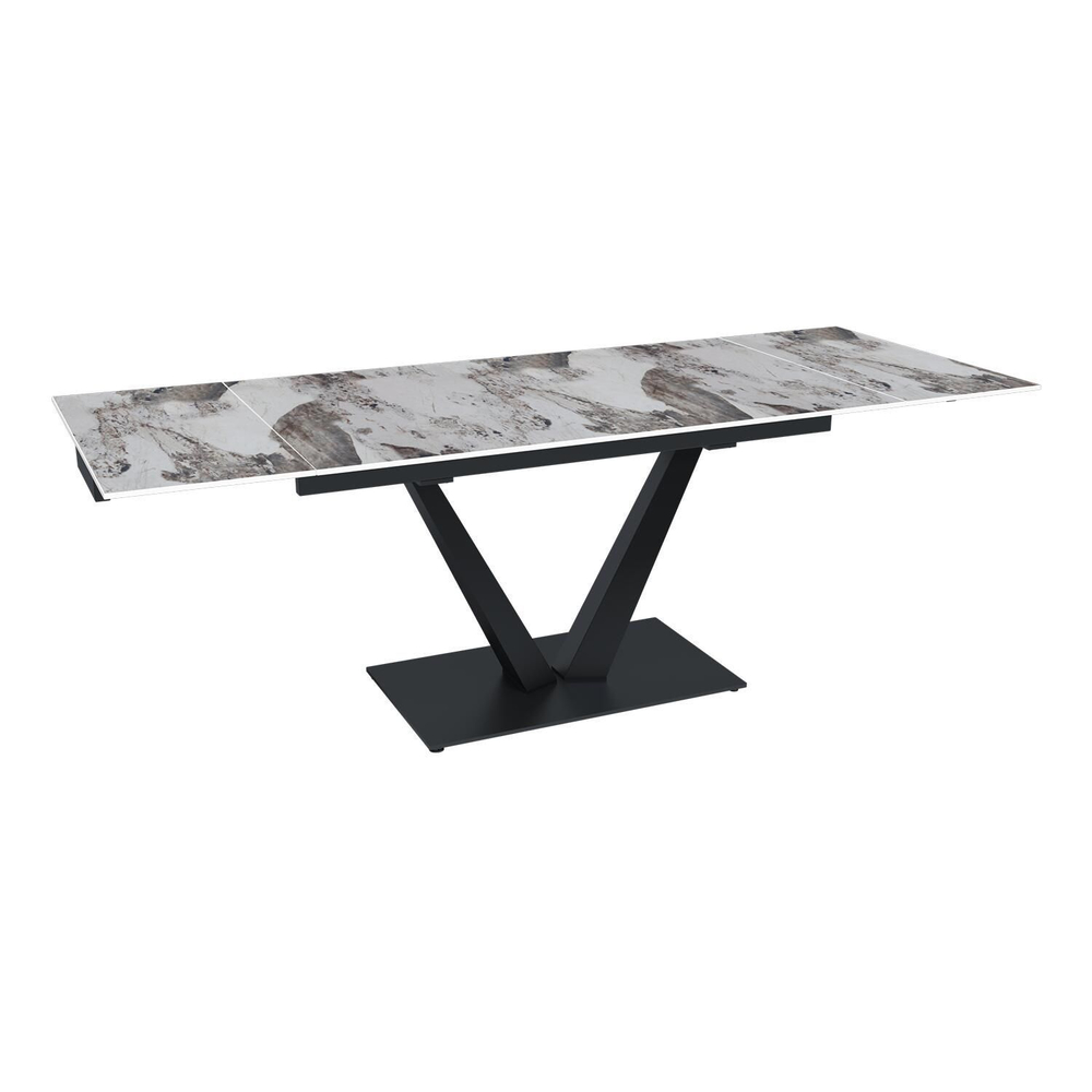 Стол раскладной Malibu (140+40+40), керамика глянцевая Pandora