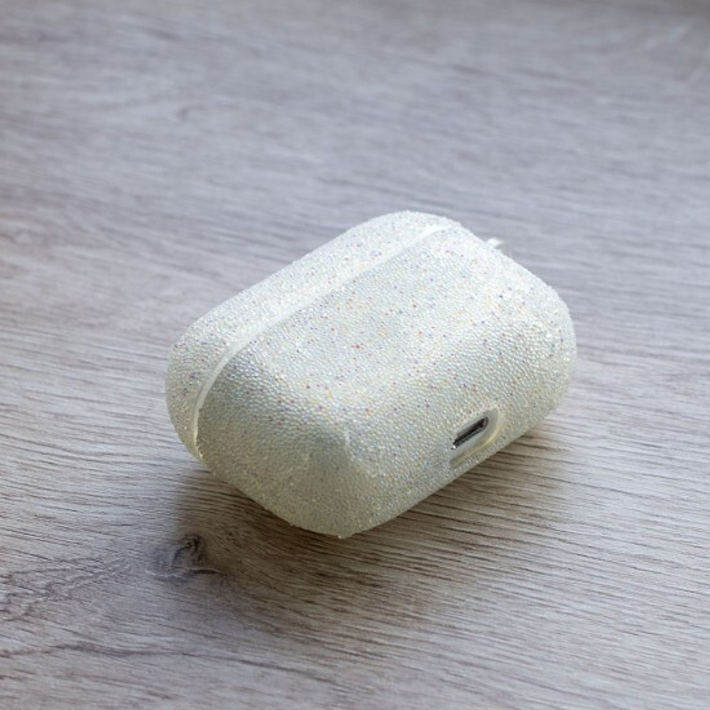 Чехол с блестками для AirPods Pro, 011940 Малиновый