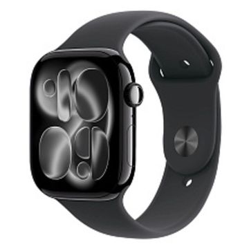Часы Apple Watch Series 11 46mm Jet Black Aluminium Case, Sport Band (Black) S/M