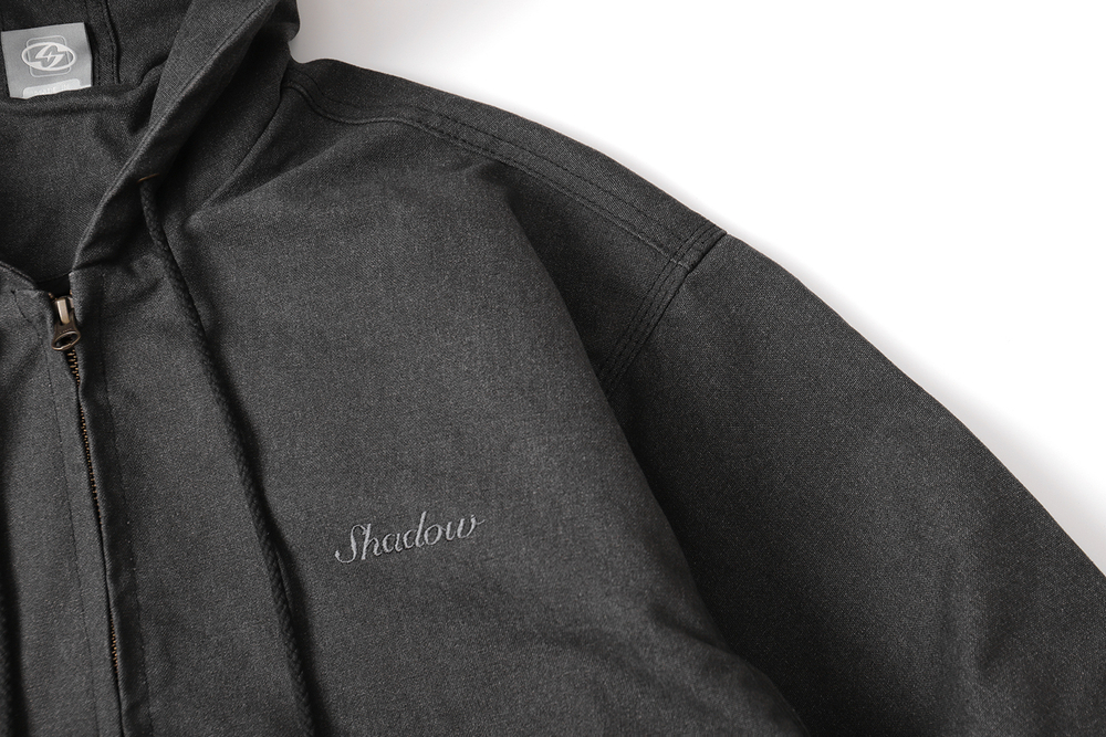 Куртка SHADOW CANVA HOOD COAT, серый-темный