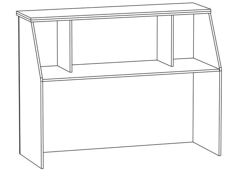 Стойка администратора прямая СтА-02-02