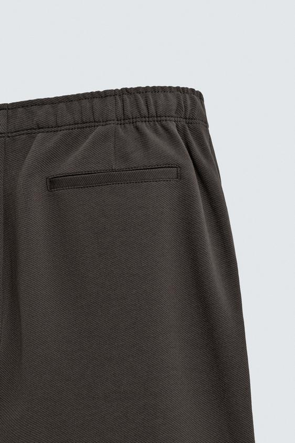 ZARA БРЮКИ-ДЖОГГЕРЫ КОМФОРТНОЙ ПОСАДКИ, ТЕМНО-КОРИЧНЕВЫЙ