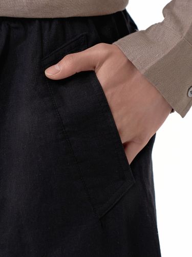 Льняные черные брюки HEATHEN