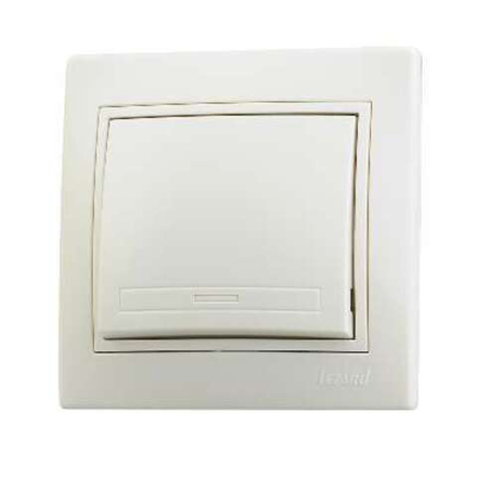 Выключатель с рамкой Lezart Mira 701-0303-100