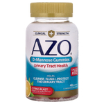 AZO, Жевательные мармеладки с D-маннозой, цитрусовые, 40 жевательных таблеток