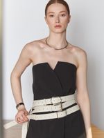 БАЗОВЫЙ РЕМЕНЬ С ПРЯМОУГОЛЬНОЙ ПРЯЖКОЙ MILK