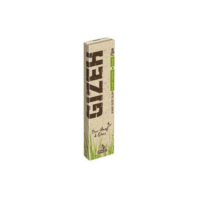 Набор бумага блок "Gizeh" Organic Hemp & Grass KS Slim 14г/м+Фильтры 34л*24шт