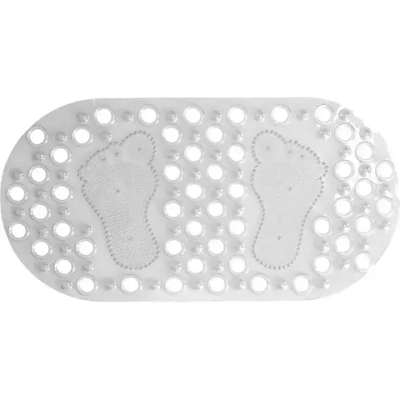 Коврик противоскользящий в ванную Массажный 66см, прозрачный