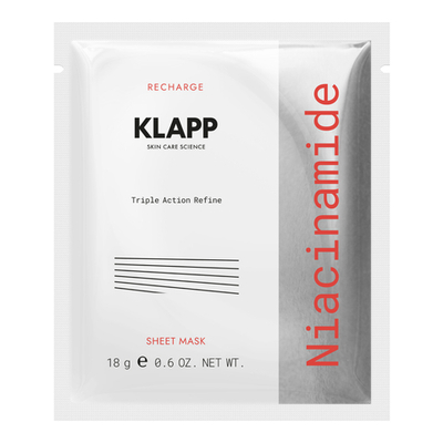 KLAPP Маска для лица NIACINAMIDE Sheet, 1 шт