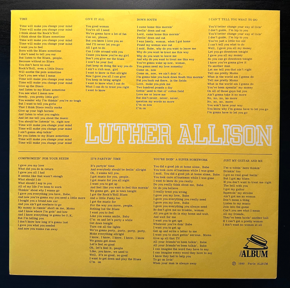 Luther Allison - Time (Франция 1980г.)