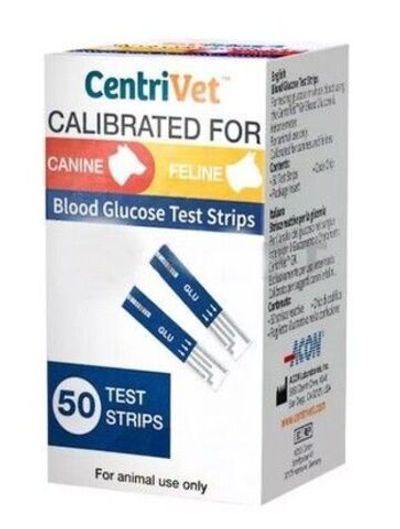 Тест  на глюкозу CentriVet CE для кошек и собак, 50 шт