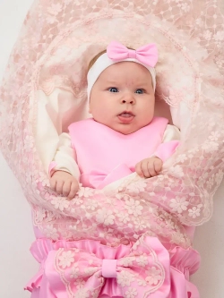 Конверт на выписку с платьем летний