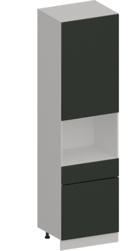 Кухня Модуль ШП1Я 600М Графит / Насыщенно-зеленый