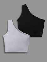 Летний топ для девочки на одно плечо