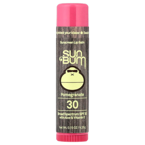 Sun Bum, солнцезащитный бальзам для губ, SPF 30, гранат, 4,25 г (0,15 унции)