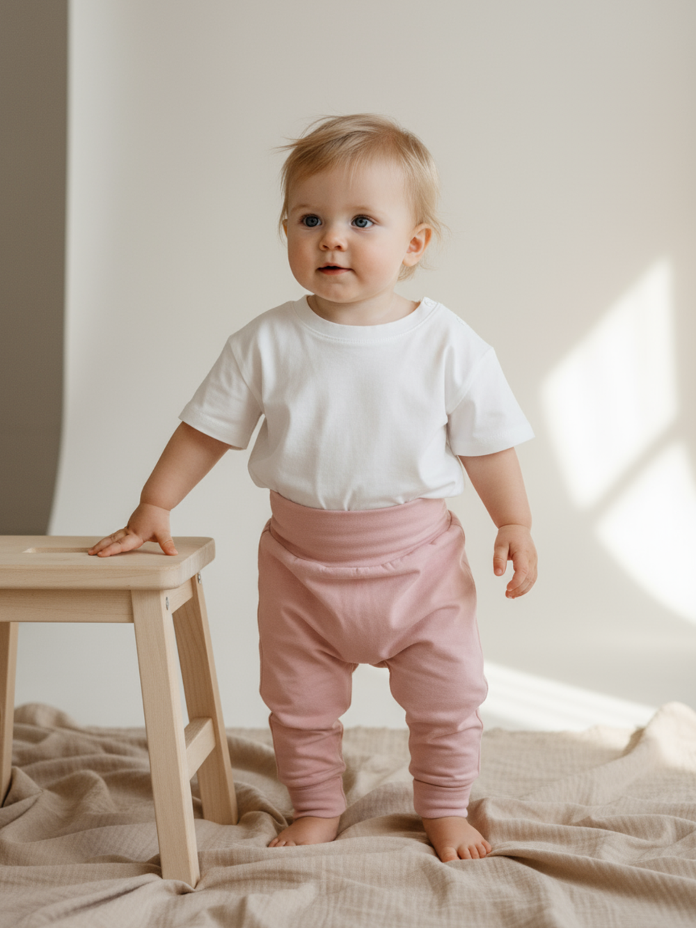 Ползунки для новорожденного розовый