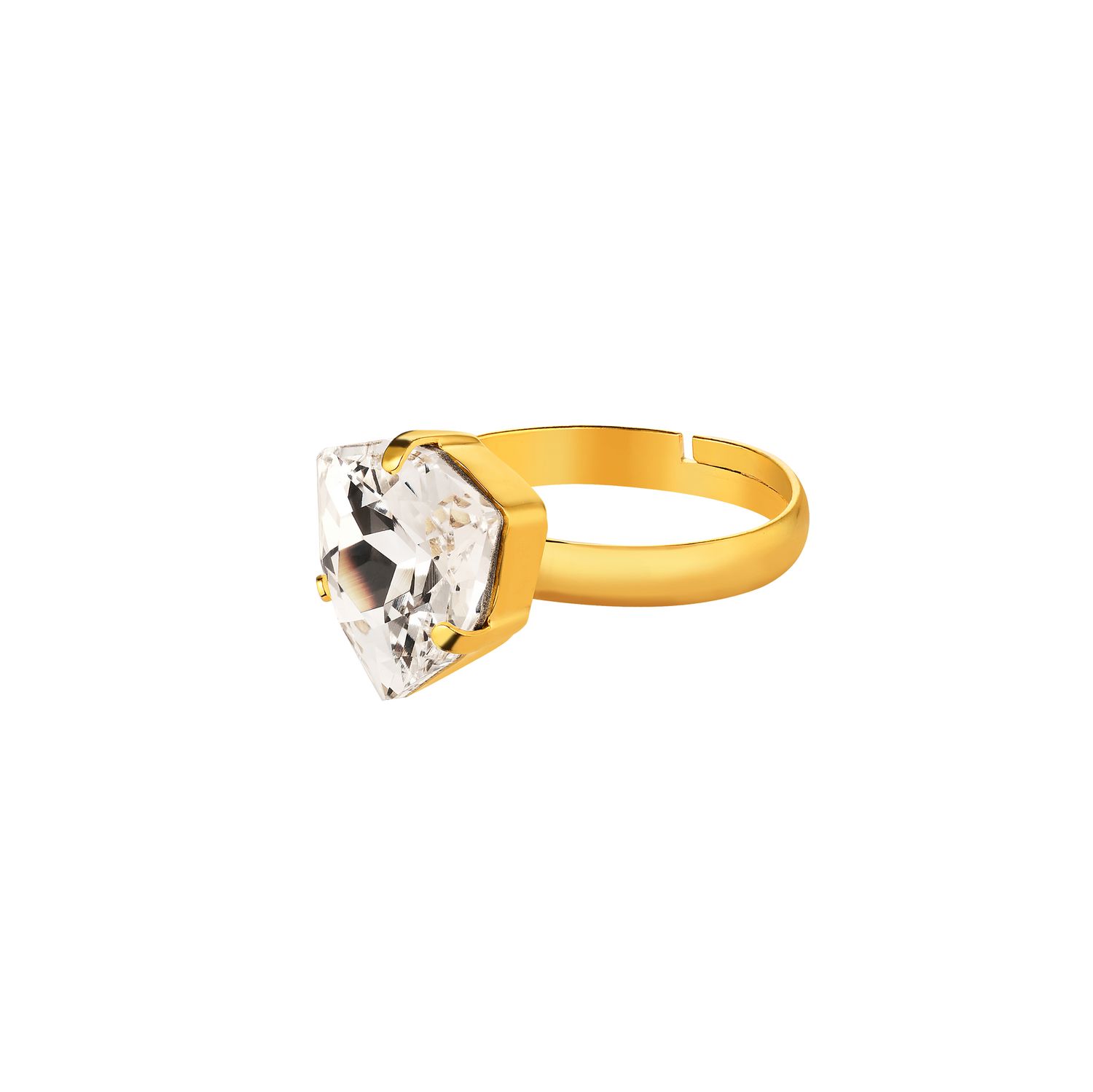 Кольцо Trilliant Crystal Gold Ring