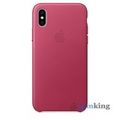 Leather Case iPhone X/XS Pink Fuchsia (Розовый)