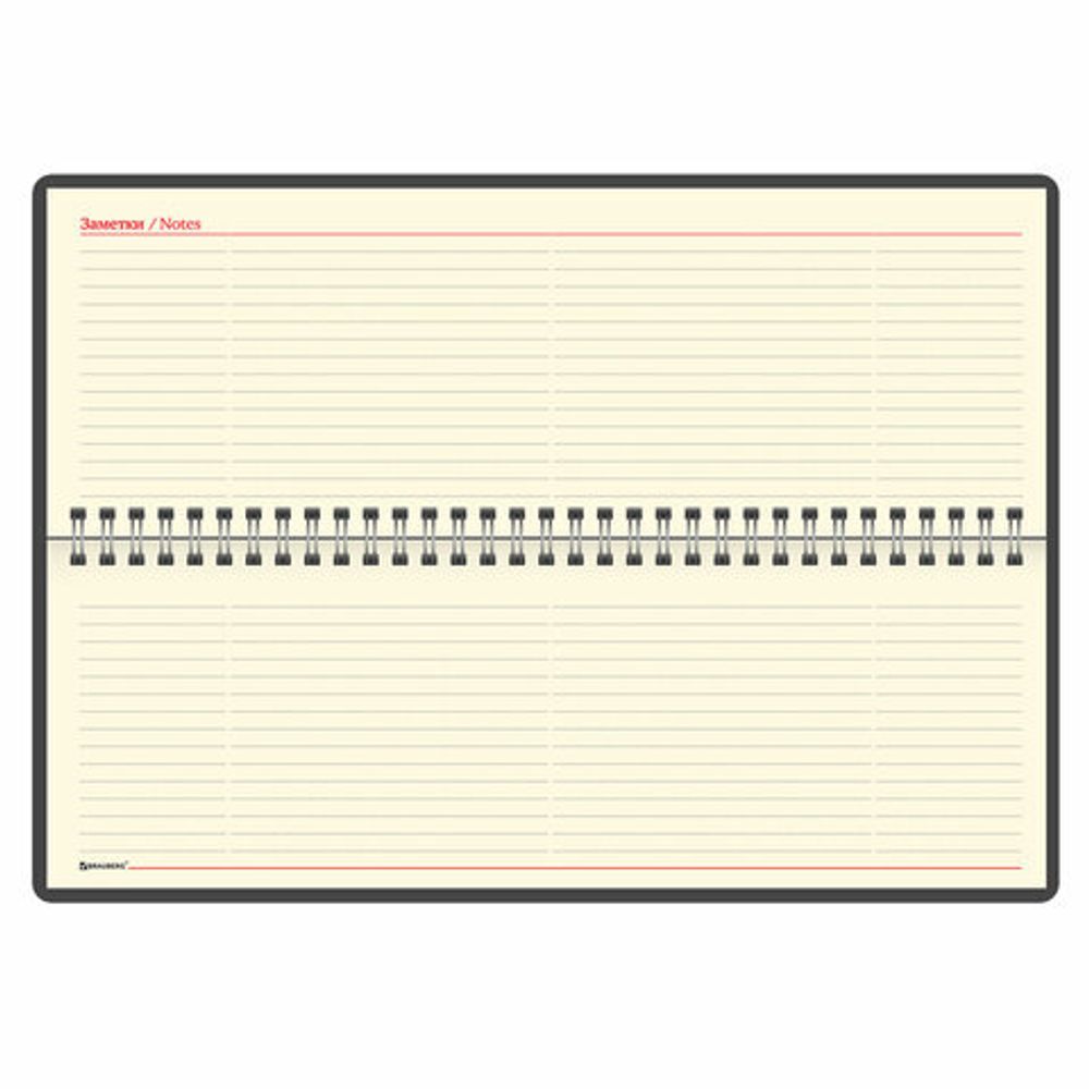 Планинг настольный недатированный (305x140 мм) BRAUBERG "Status", под кожу, 60 л., темно-синий, 113373