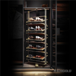 Вращающаяся полка для обуви, 685x355x(790-990), 4 уровня