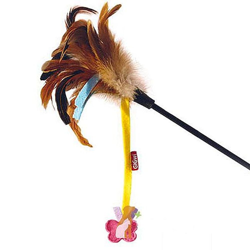 Игрушка для кошек GiGwi Дразнилка с бабочкой, 50 см