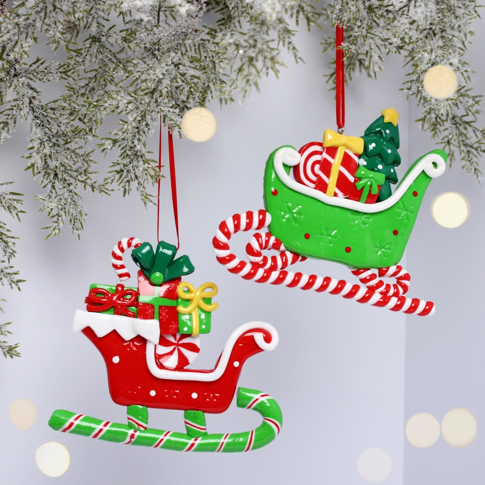 Подвеска Сandy «Сани с подарками» 11.4x0.95x11 см, в ассортименте