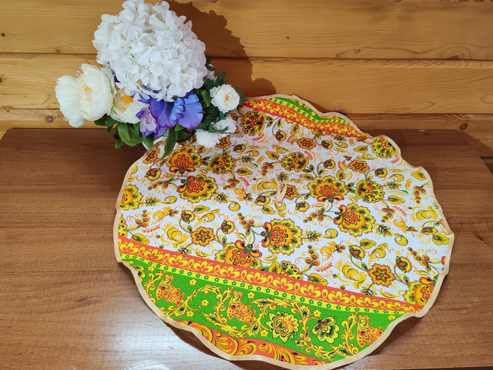 Полотенце кухонное, круглое, 2 шт, вафельное полотно