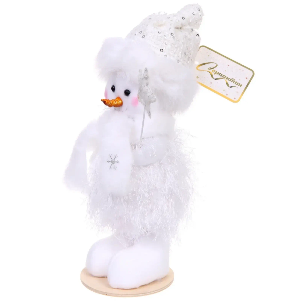 Фигурка «Зимний снеговик» 25 см, Белый (микс дизайнов)