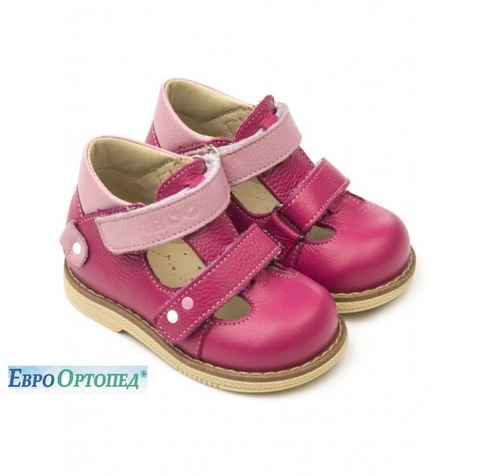 25014-21 фуксия малиновый Ортопедическая обувь малосложная без утепленной подкладки для детей