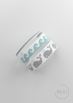 Схема PEYOTE, Схема браслета мозаичное плетение, узор из Miyuki Delica 11/0, файл PDF, №165