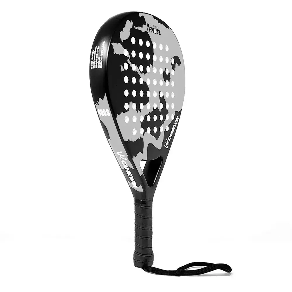 Ракетка для падел тенниса CAMEWIN Padel 4003 (с чехлом) 100% карбон, серый