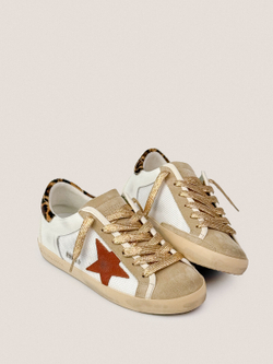 Super Star in nappa leather and mesh with suede star and pony skin heel tab
