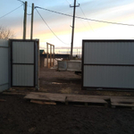 Ворота Откатные с электро приводом ,отдельностоящей калиткой 4/2