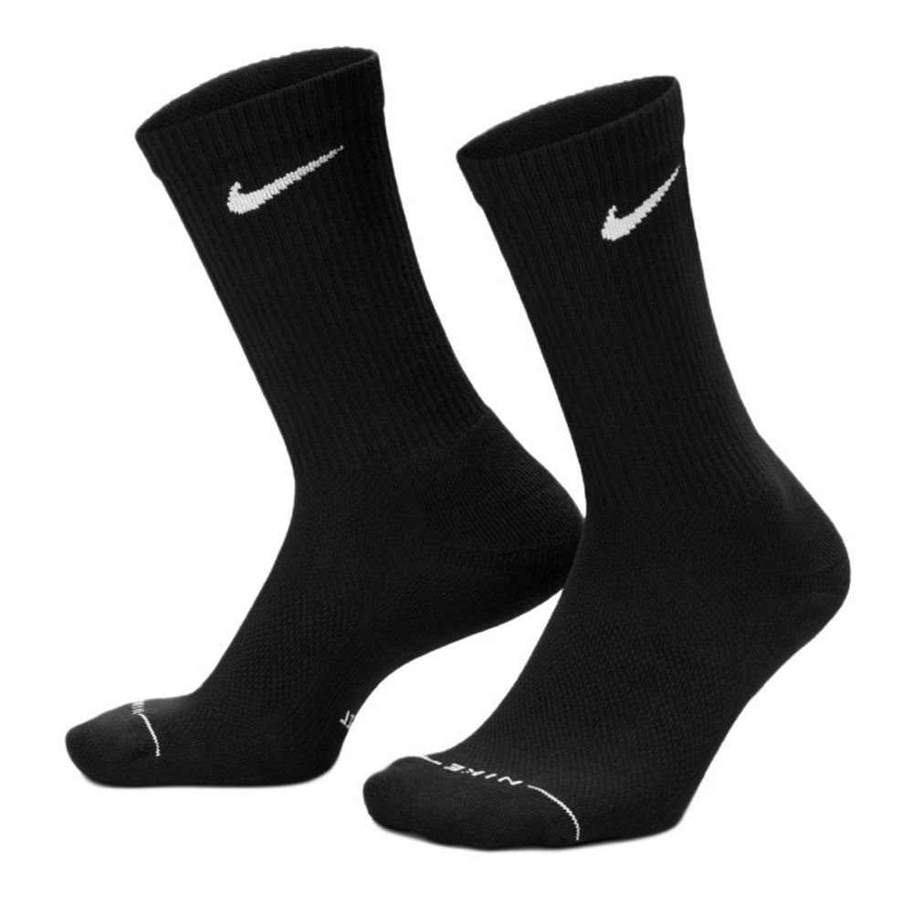 Теннисные носки Nike Everyday Elevated Crew 3P - black