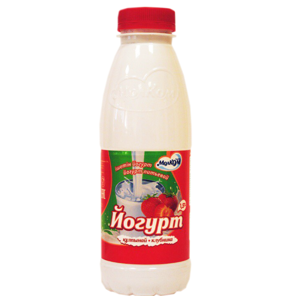 Йогурт Молком клубника 0,45 л