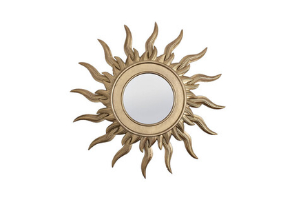 Зеркало декоративное "Солнце" золотое