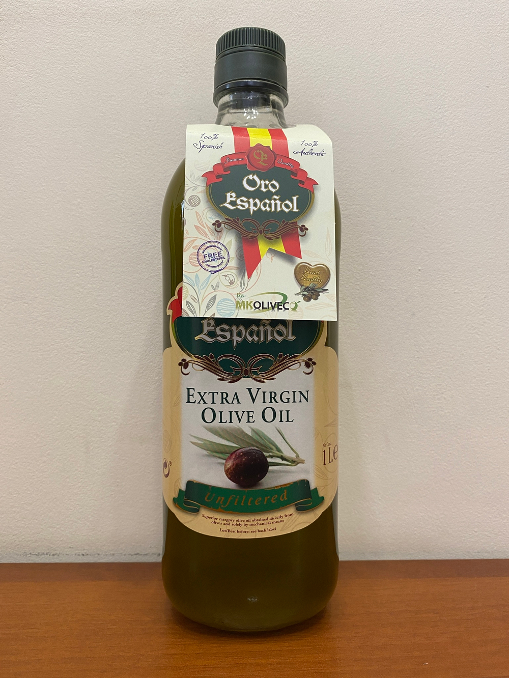 Оливковое масло нефильтрованное Oro Espanol Extra Virgin, 1 л, Испания