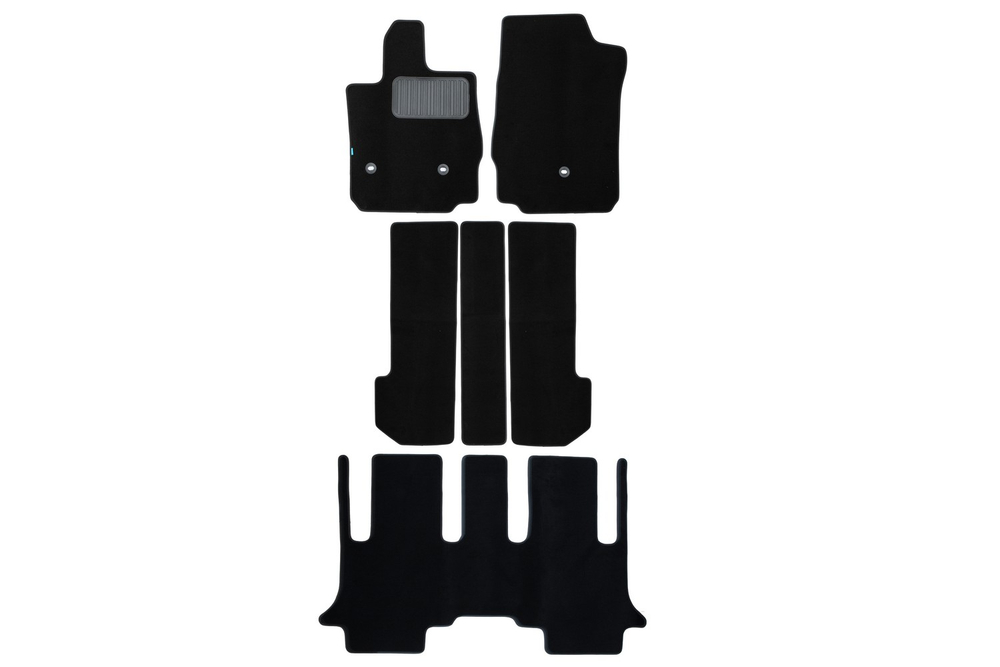 Коврики в салон для TOYOTA Alphard 2015-2017, 2017-, Мв., 6 шт. (текстиль) KVR03.048.105.22110KH